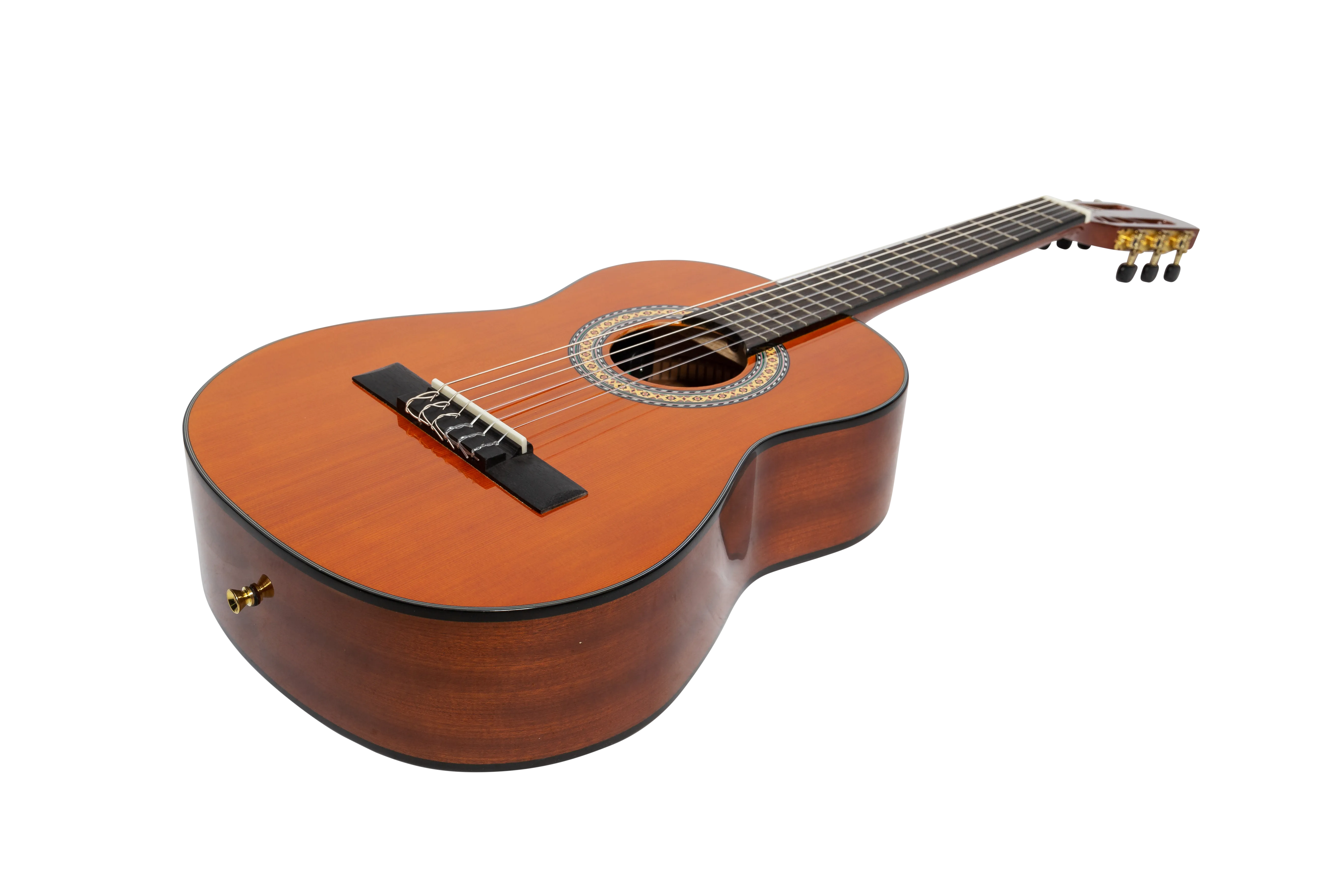 Martinez G-Series 1/2 Size Student Classical Guitar Pack with Built In Tuner (Amber-Gloss)