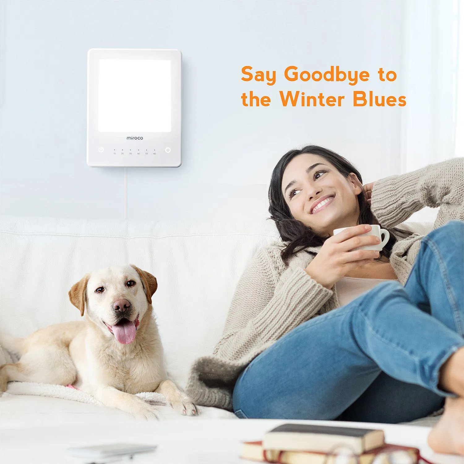 Miroco™ LED Sunlight Therapy Lamp for Seasonal Affective Disorder