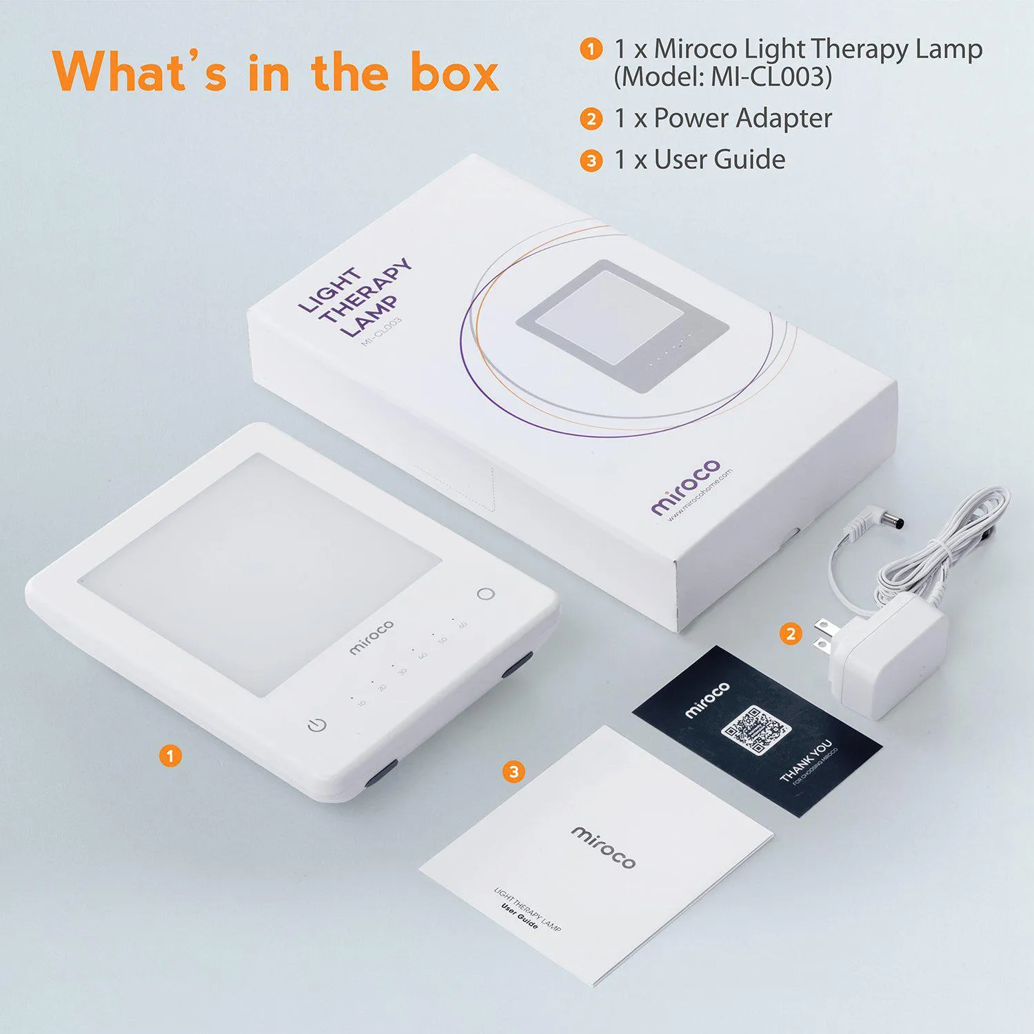 Miroco™ LED Sunlight Therapy Lamp for Seasonal Affective Disorder