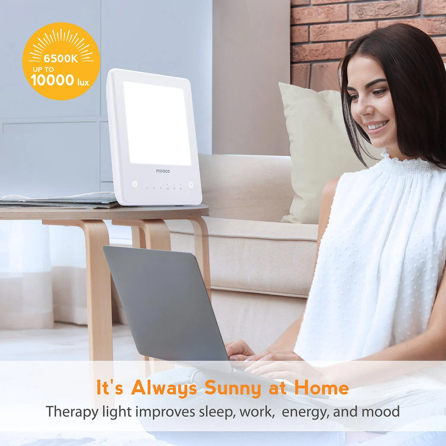 Miroco™ LED Sunlight Therapy Lamp for Seasonal Affective Disorder