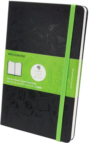 Moleskine Evernote Smart Notebook Ruled A5 Size black