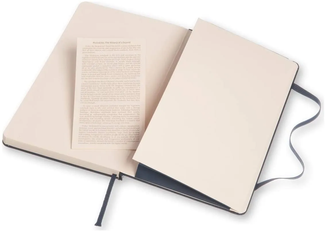 Moleskine Plain Notebook Hard Cover A5 Sepphire Blue