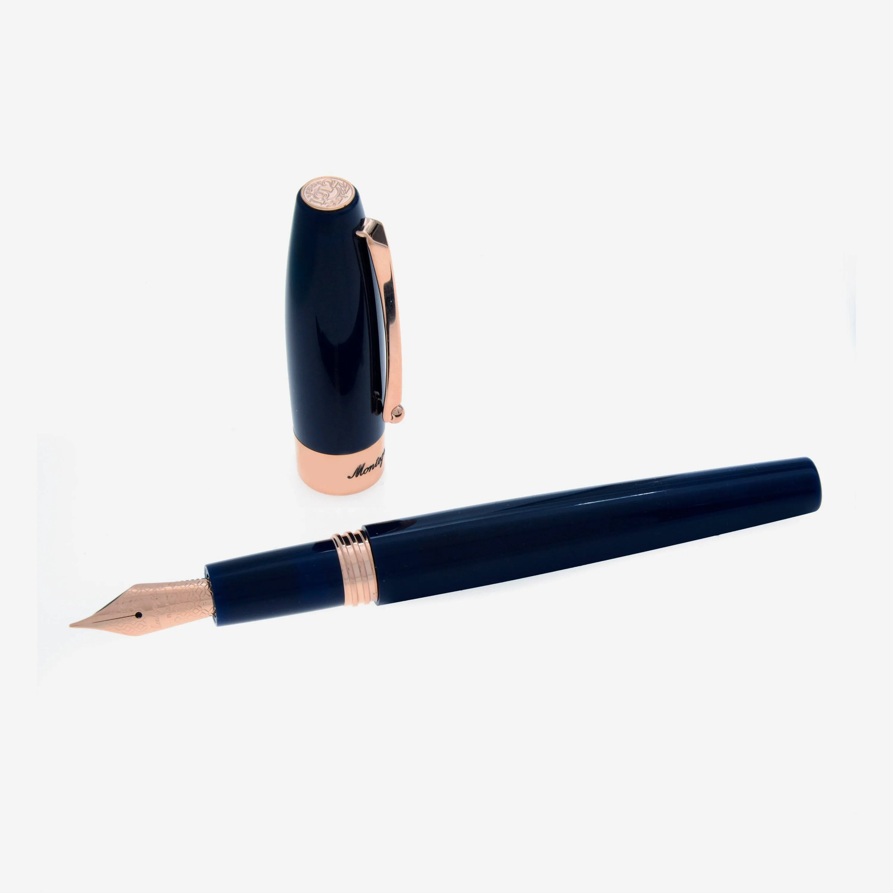 Montegrappa Fortuna Blue Fountain Pen (F) ISFOR2RD