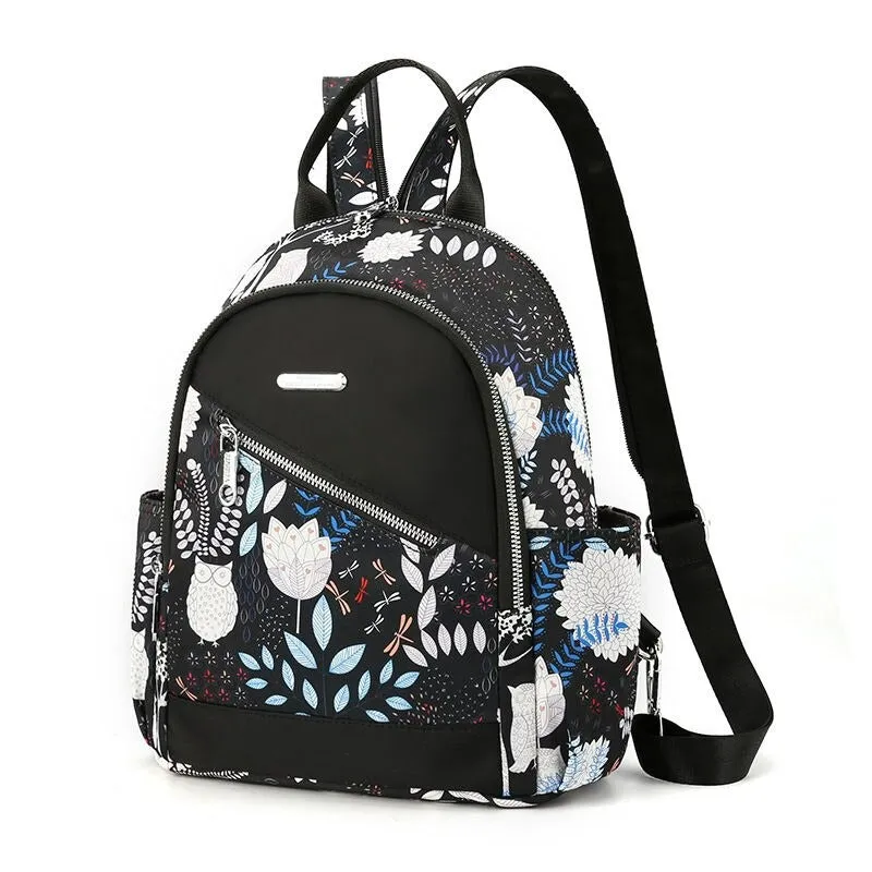 Multicolor Ladies Student School Backpack