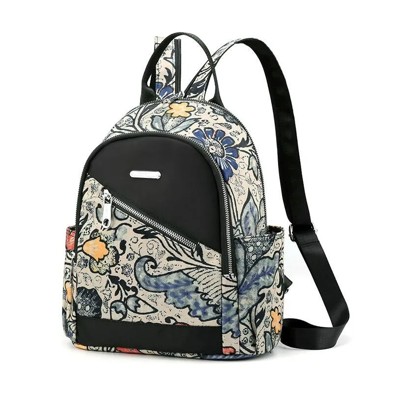 Multicolor Ladies Student School Backpack