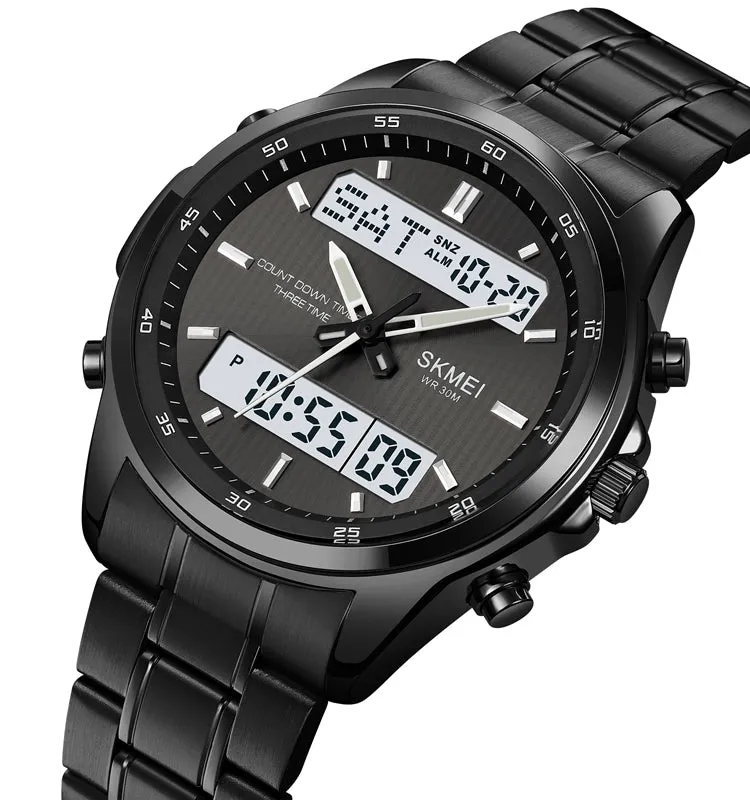New student waterproof steel band watch W2320849
