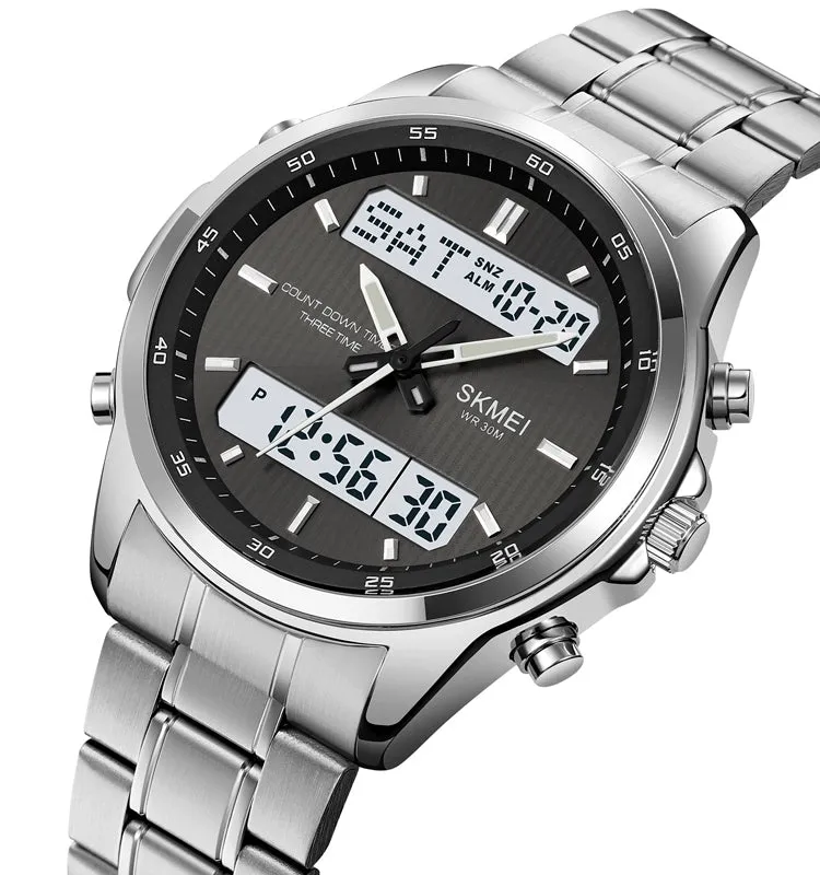 New student waterproof steel band watch W2320849