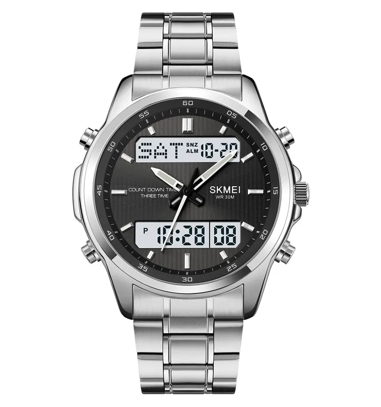 New student waterproof steel band watch W2320849