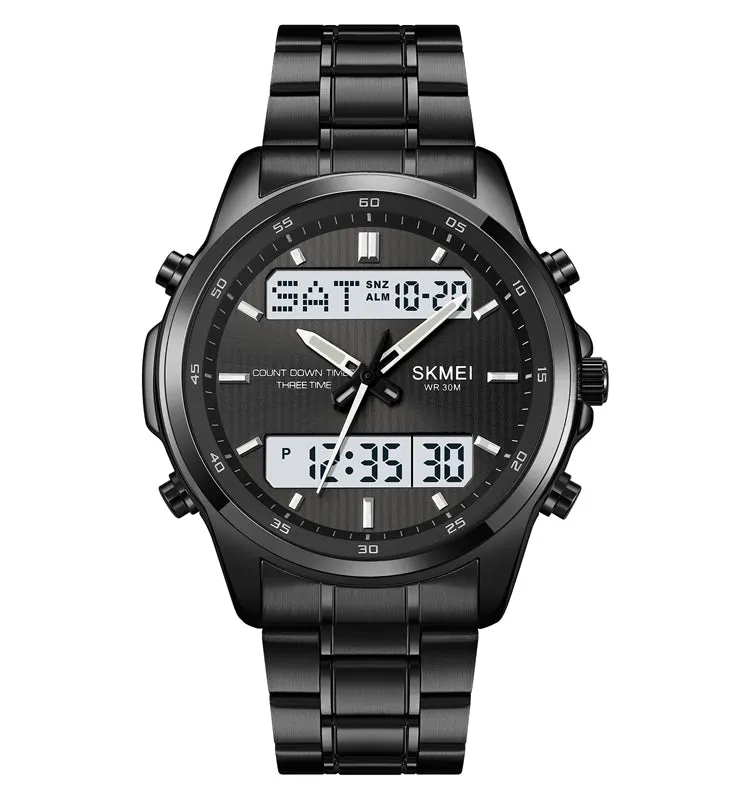 New student waterproof steel band watch W2320849