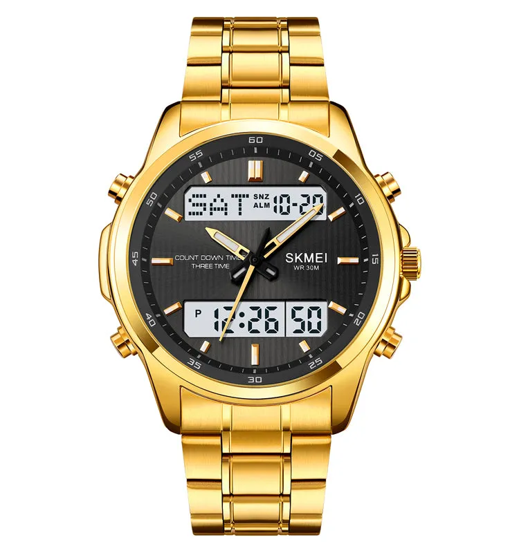 New student waterproof steel band watch W2320849