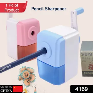 Pen Pencil Sharpener | Simple Student Office Pencil Sharpener | Fashionable and Convenient Non-Slip Base Pencil Sharpener?Lightweight Manual Sharpener, Non-Slip Handle (1 Pc)