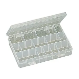 Plastic Component Storage Box: Up to 24 Compartments
