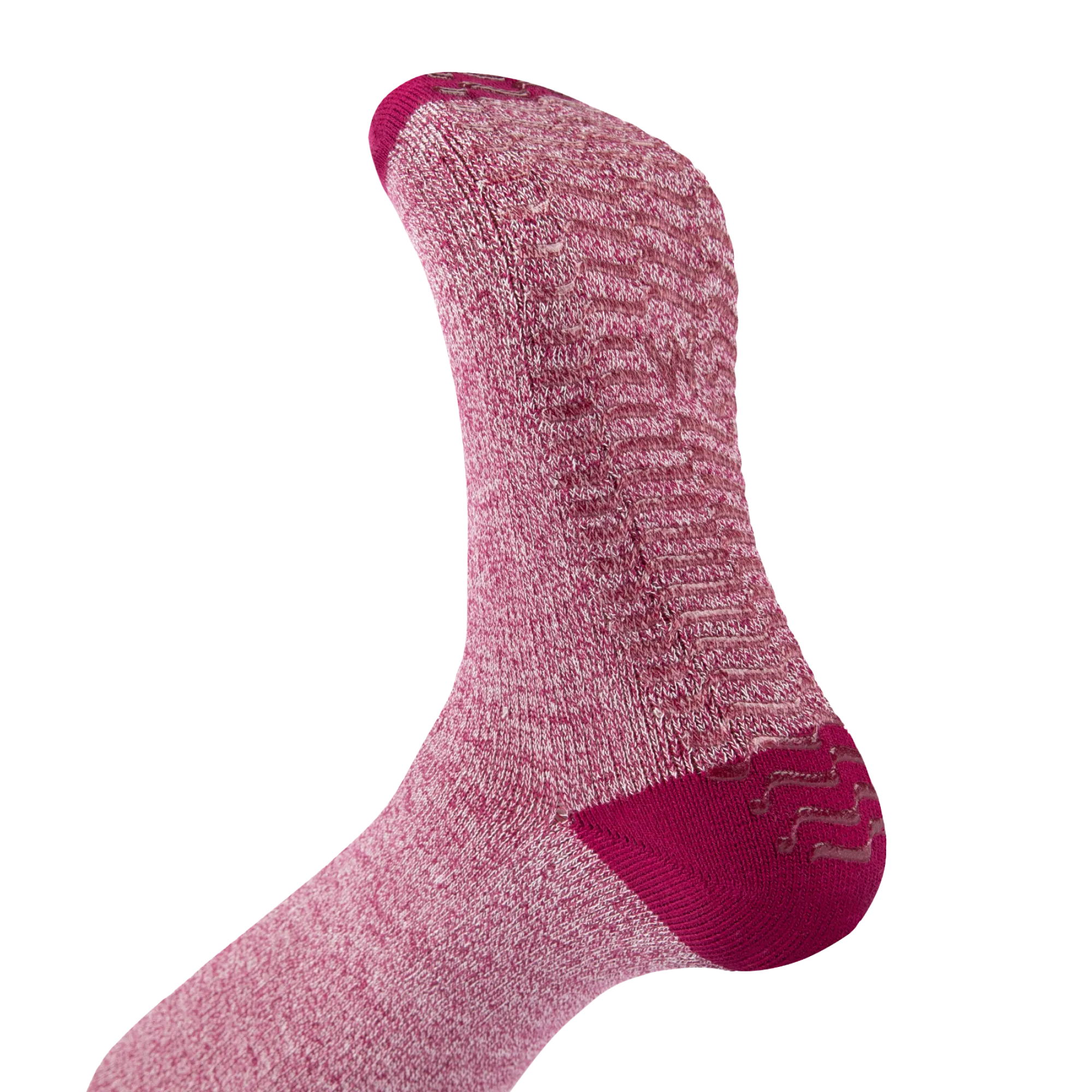 Plum Twist - Grip Socks - Wide Calf