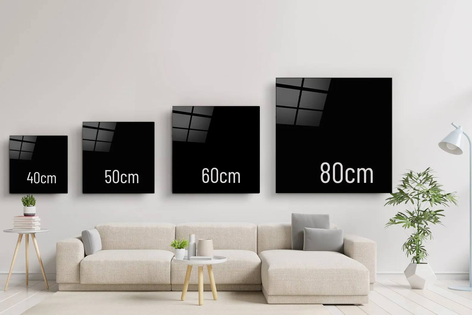 ・"Absctract Colors"・Glass Wall Art