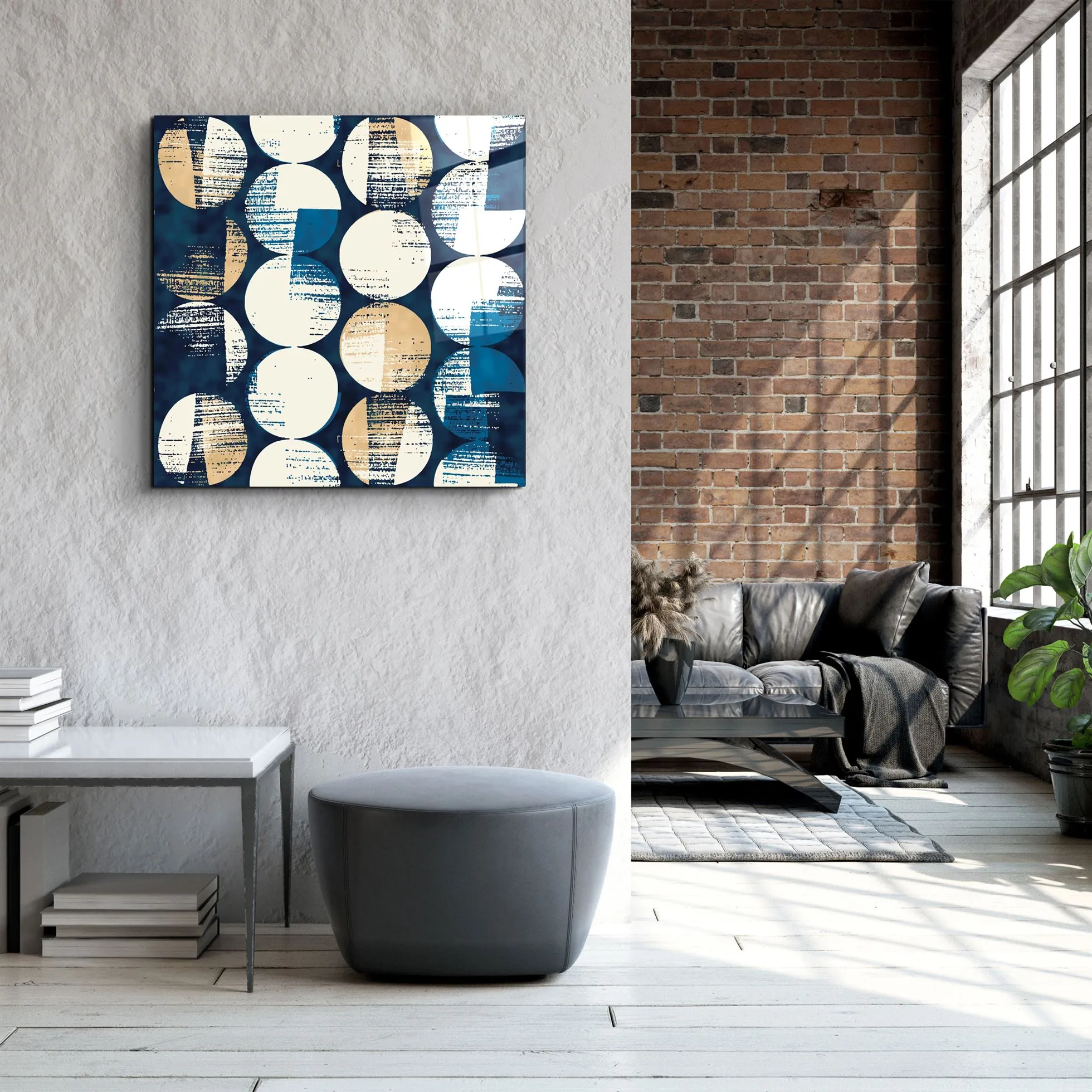 ・"Absctract Colors"・Glass Wall Art