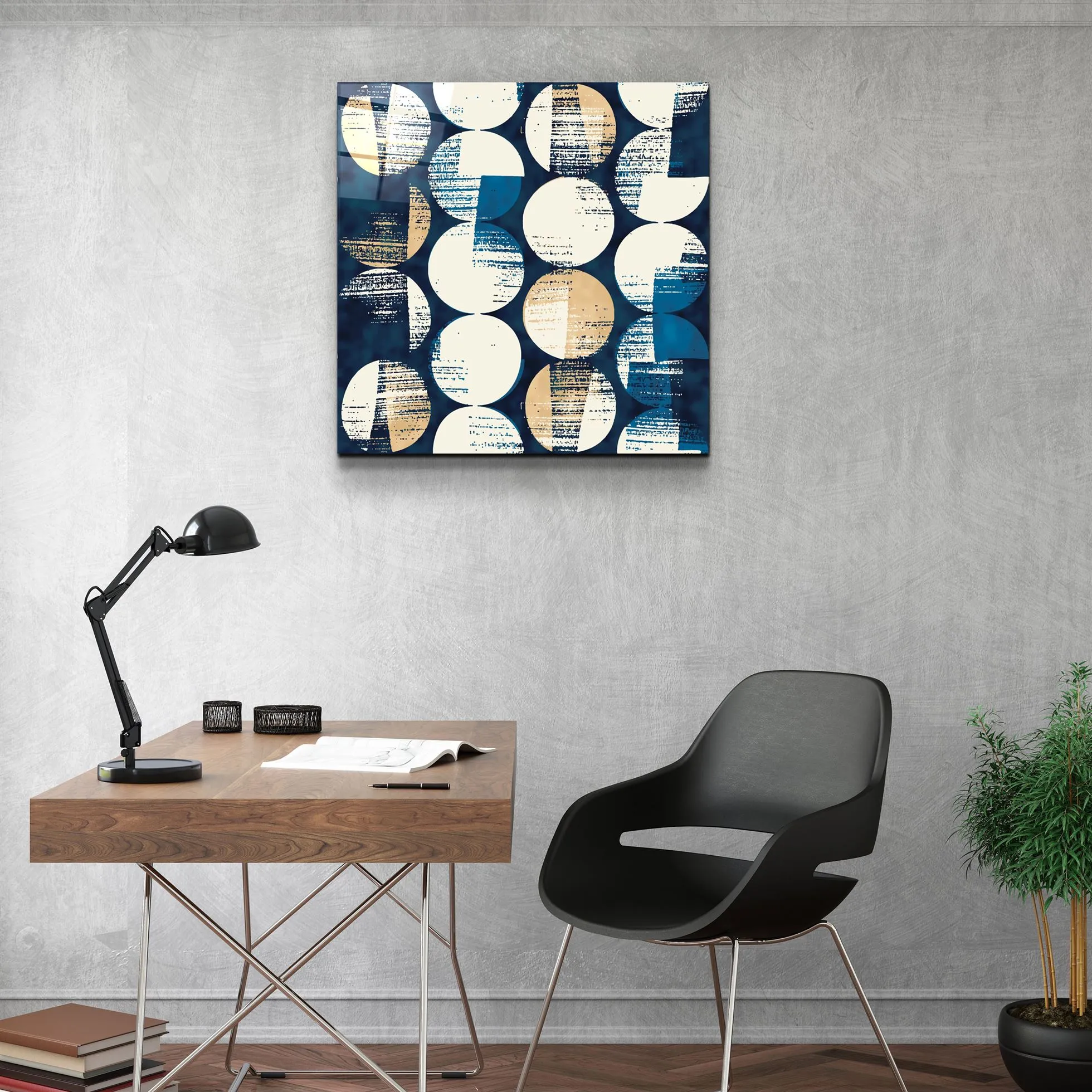 ・"Absctract Colors"・Glass Wall Art