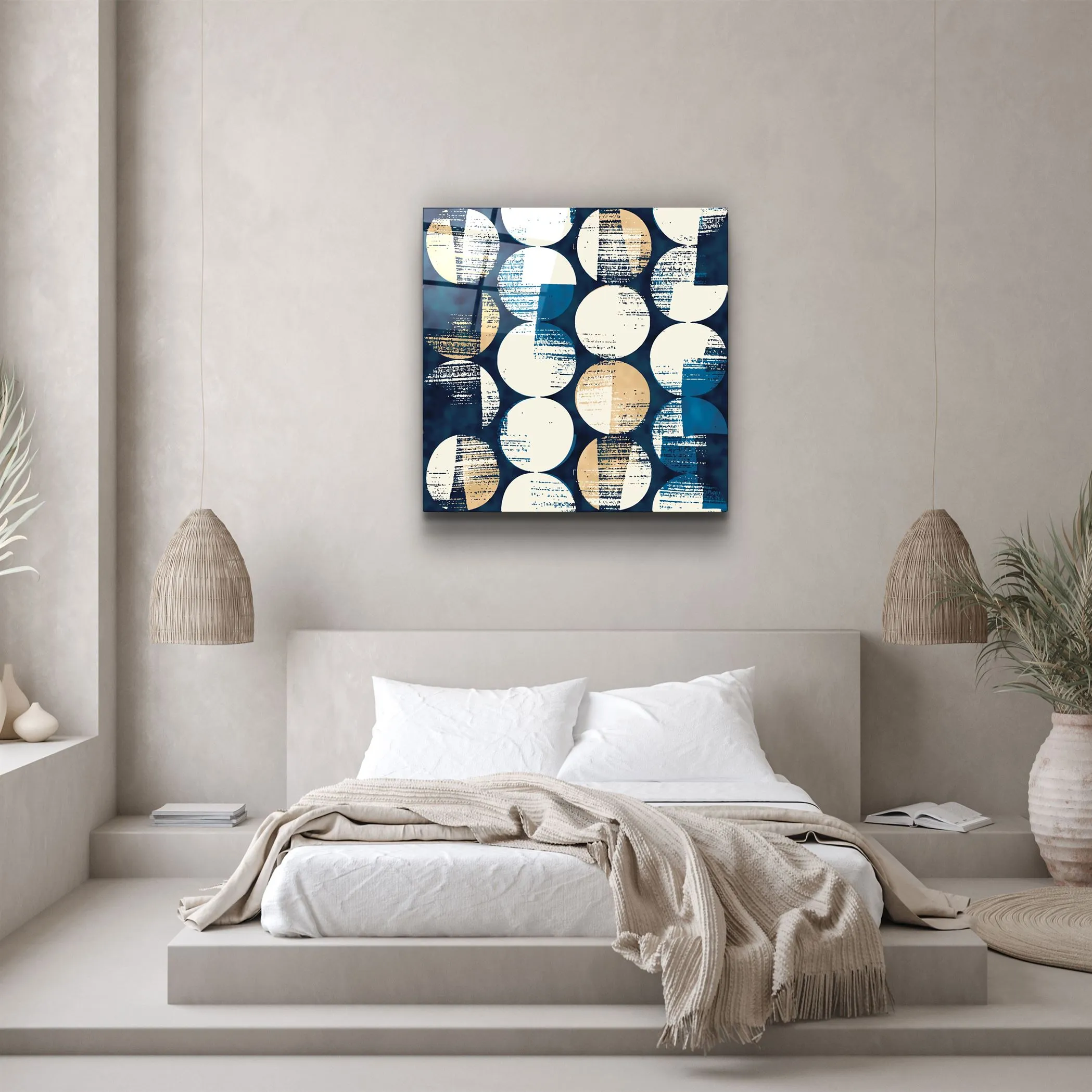 ・"Absctract Colors"・Glass Wall Art
