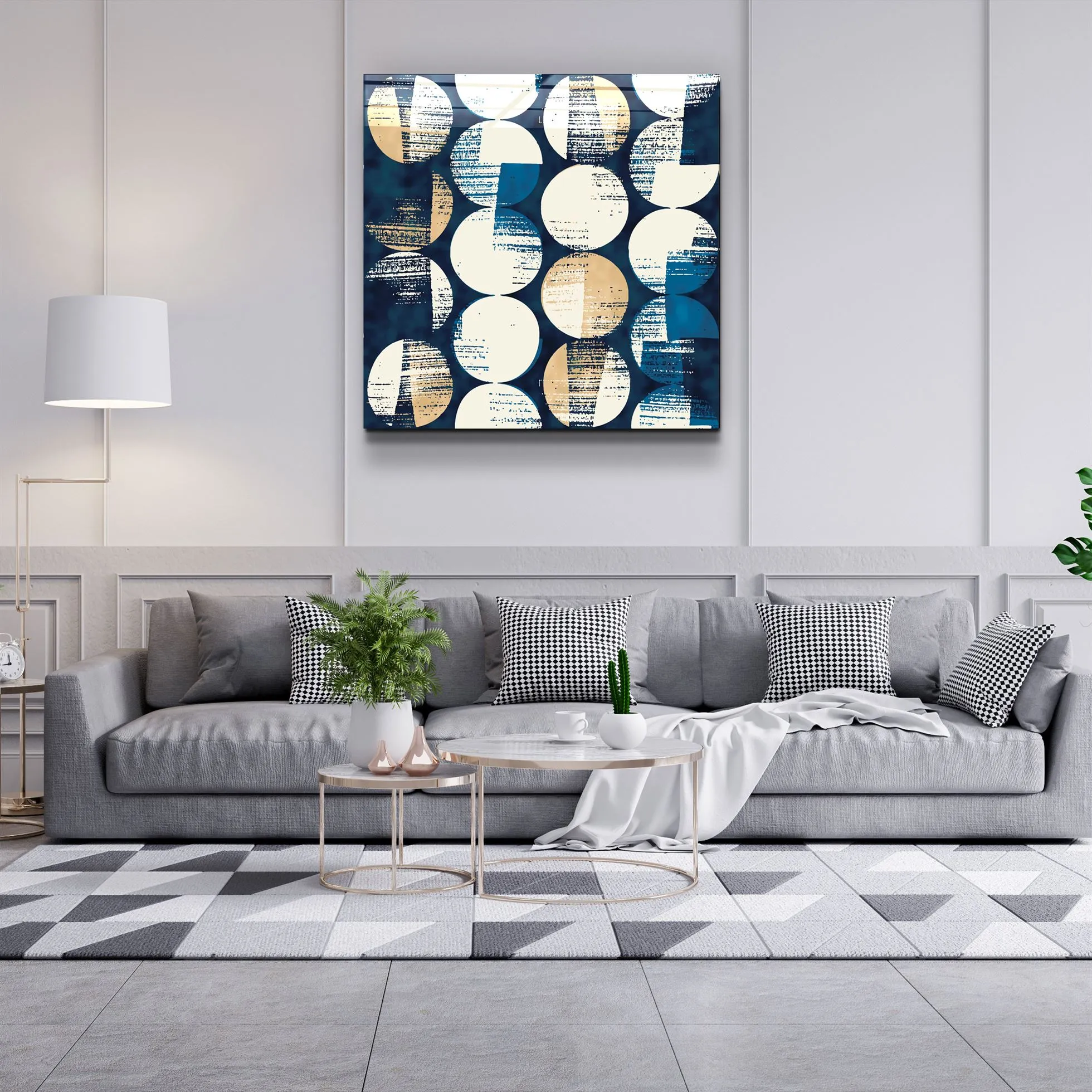 ・"Absctract Colors"・Glass Wall Art