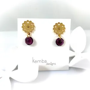 "Light Bright 1" Earrings (Purple)