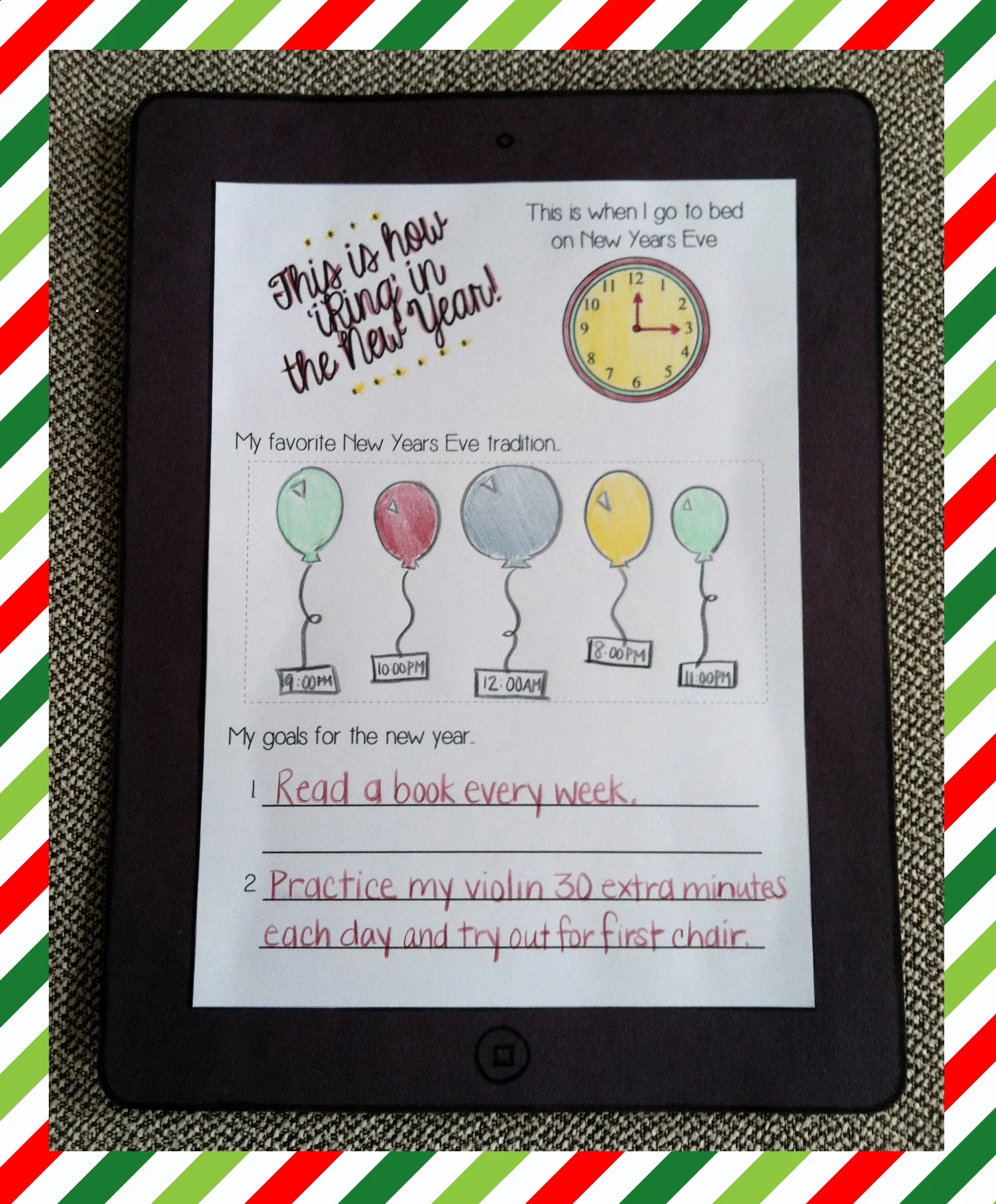 This Is How to Ring In The New Year Printable Activity and Bulletin Board Idea