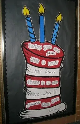 "Today You Are You" - Dr. Seuss Bulletin Board Idea