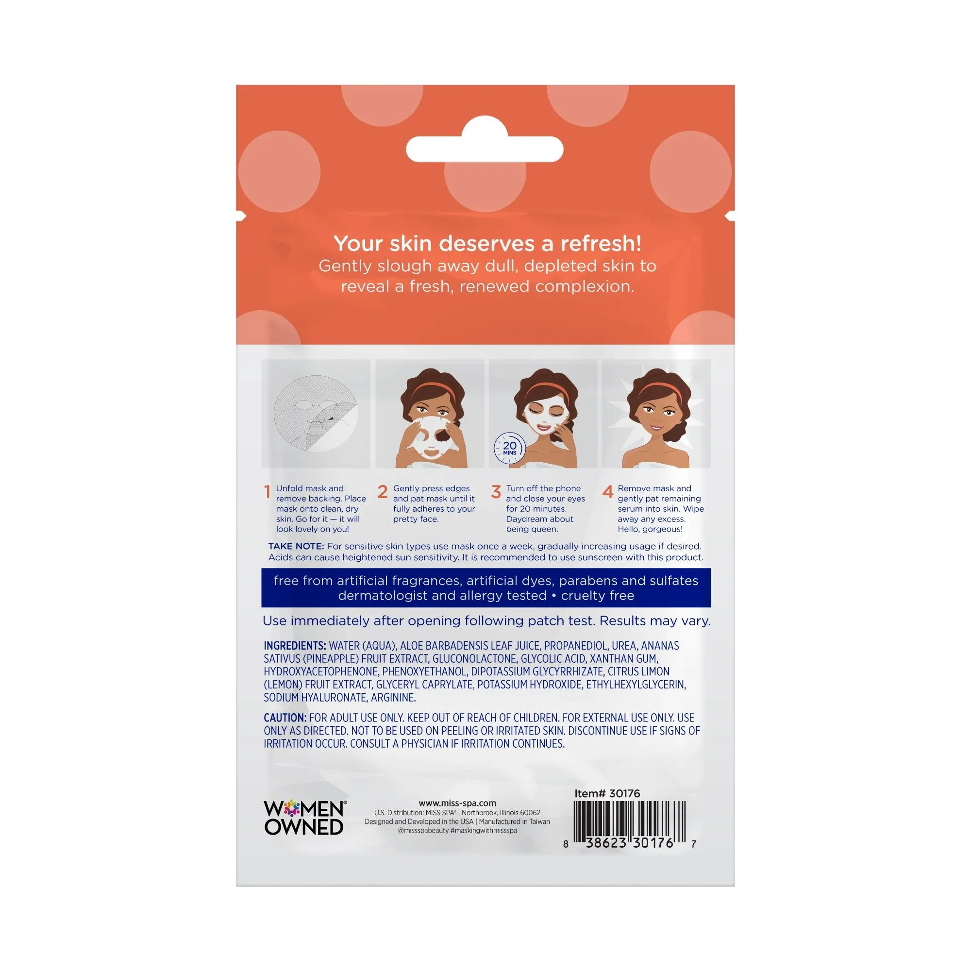 Renew Exfoliating Sheet Mask 4 Pack