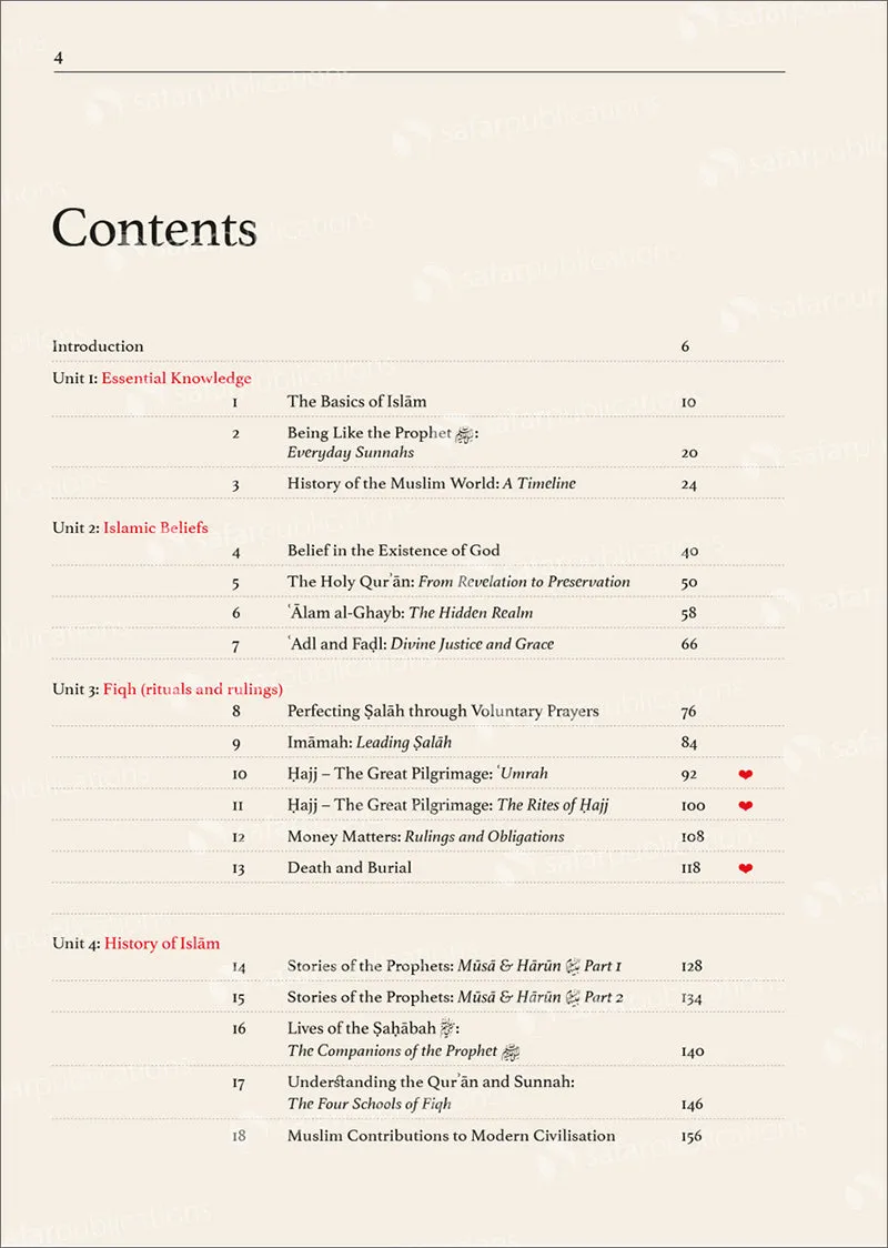 Safar Islamic Studies Textbook: Level 8
