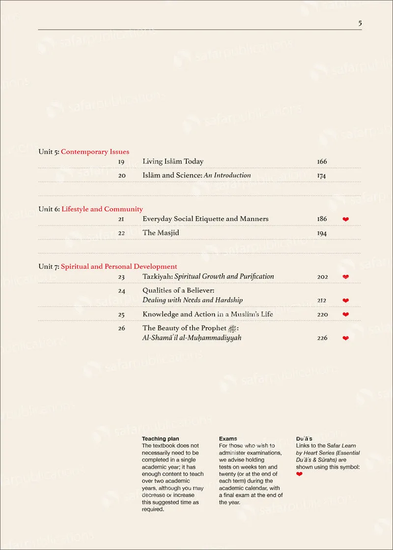 Safar Islamic Studies Textbook: Level 8