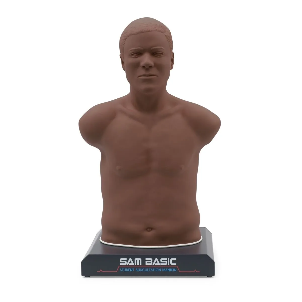 SAM BASIC<sup>®</sup> - Adult Auscultation Trainer with SimScope Wi-Fi Training Stethoscope, Dark