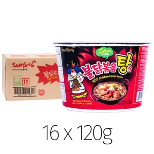 Samyang Buldak Hot Chicken Flavour Ramen Big Bowl (Stew Type) (16 pcs)