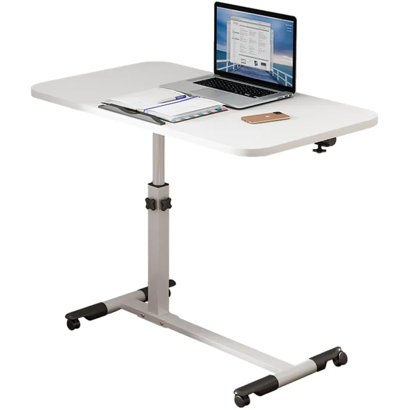 SAVYA HOME Portable Table, Study Table for Students, Adjustable Desk Top (30° - 90°) Computer Table, Laptop Table for Adults & Kids, Height Adjustable Table, Office Table for Work from Home, White, 1