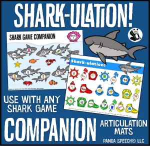 Shark-ulation! ~ Speech Therapy Game Companion for ANY Shark Game