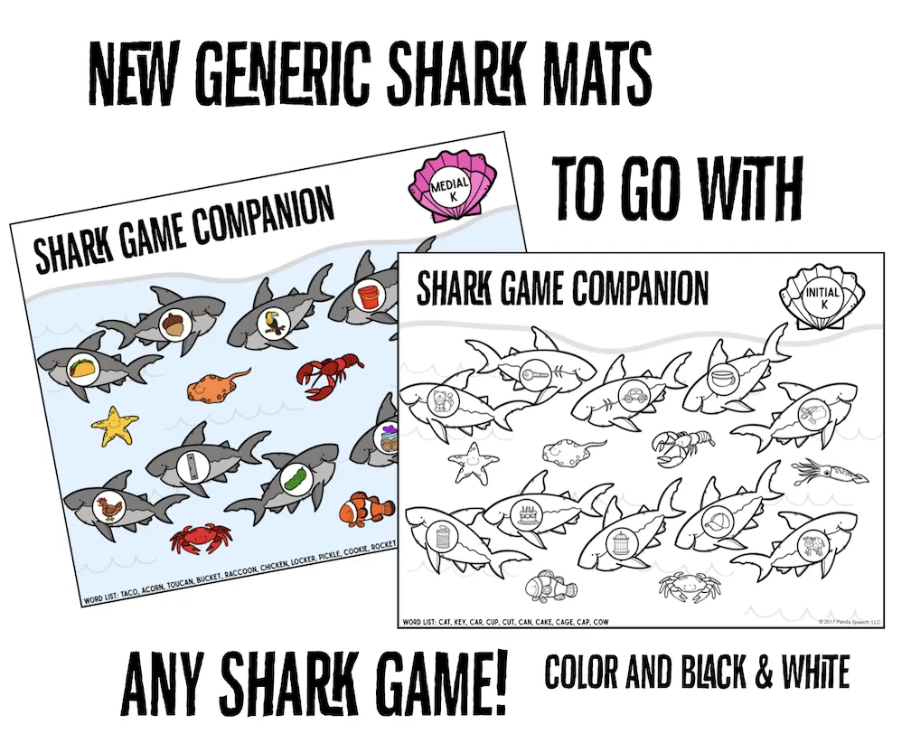 Shark-ulation! ~ Speech Therapy Game Companion for ANY Shark Game