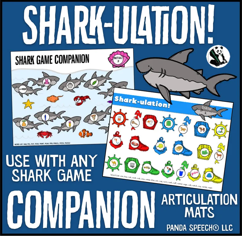 Shark-ulation! ~ Speech Therapy Game Companion for ANY Shark Game