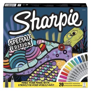 Sharpie Turtle Special Edition Permanent Marker Set Assorted 20 Pieces