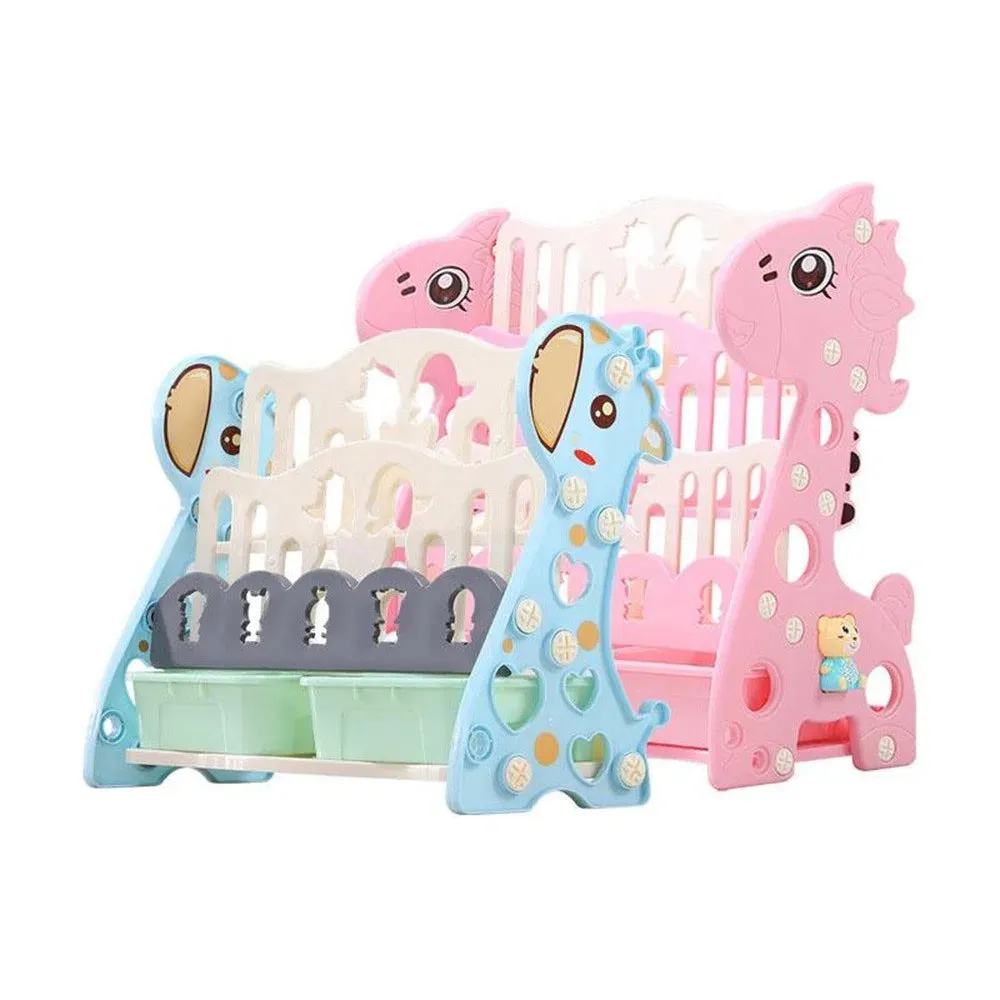 SINOTAO  -  53.5x23.5x41.5cm Children Bookshelf Convenient Bookcase Bookshelf Storage Tools Plastic Storage Rack Simple Storage Shelf Unique