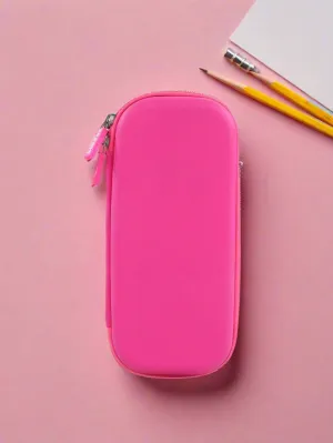 Smily Kiddos Small Solid Pencil Case - Pink