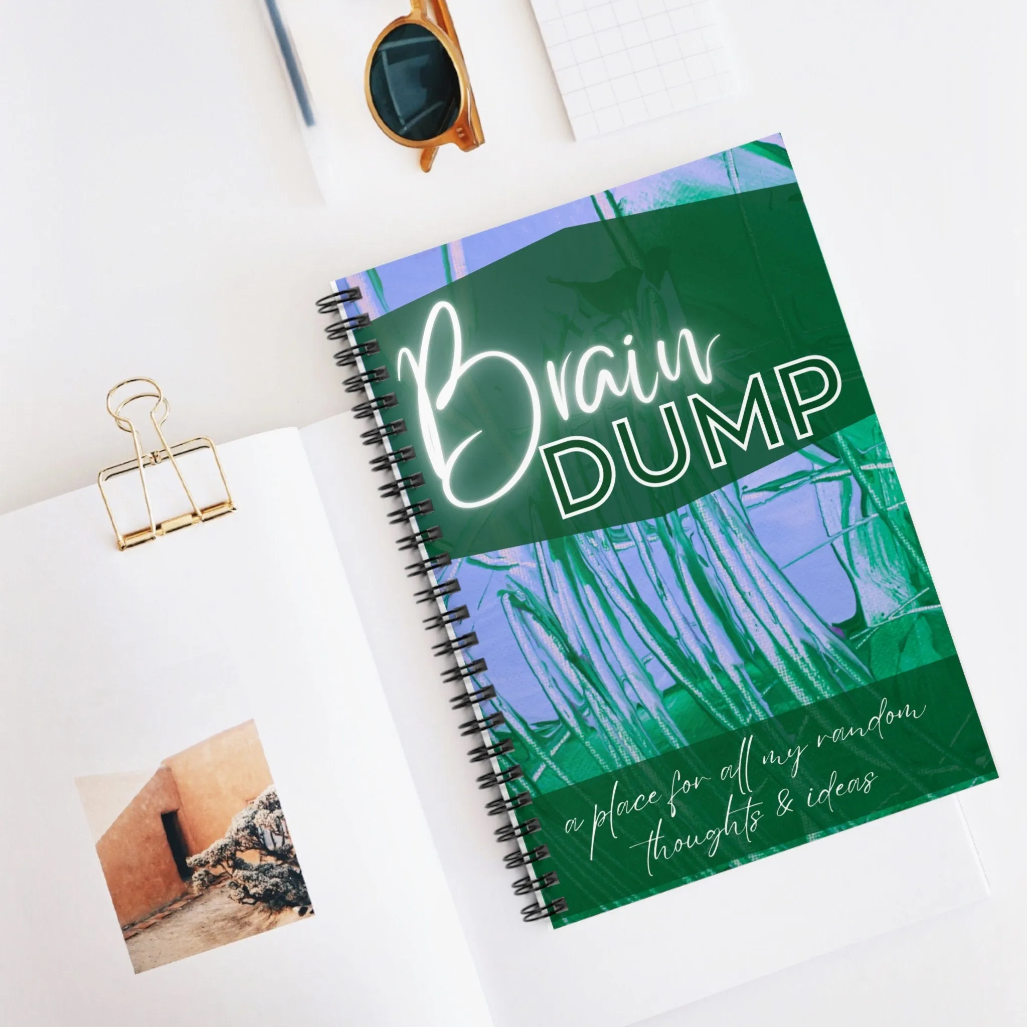 Spiral Notebook - Organize Thoughts and Boost Productivity! 115 pages