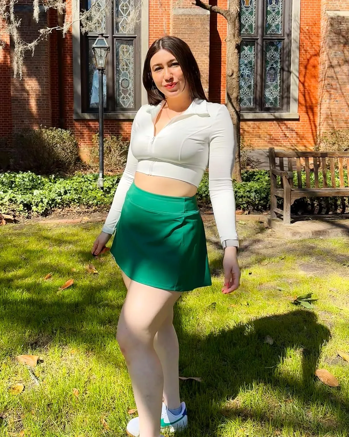Stelle Women's Tennis Golf Skirts High Waisted with Pockets Inner Shorts for Athletic Skorts Sports Running Pickleball