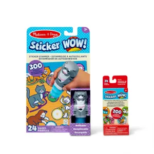 Sticker WOW!™ Cat Bundle: Activity Pad & Sticker Stamper   Mini Activity Pad and 200 Refill Stickers