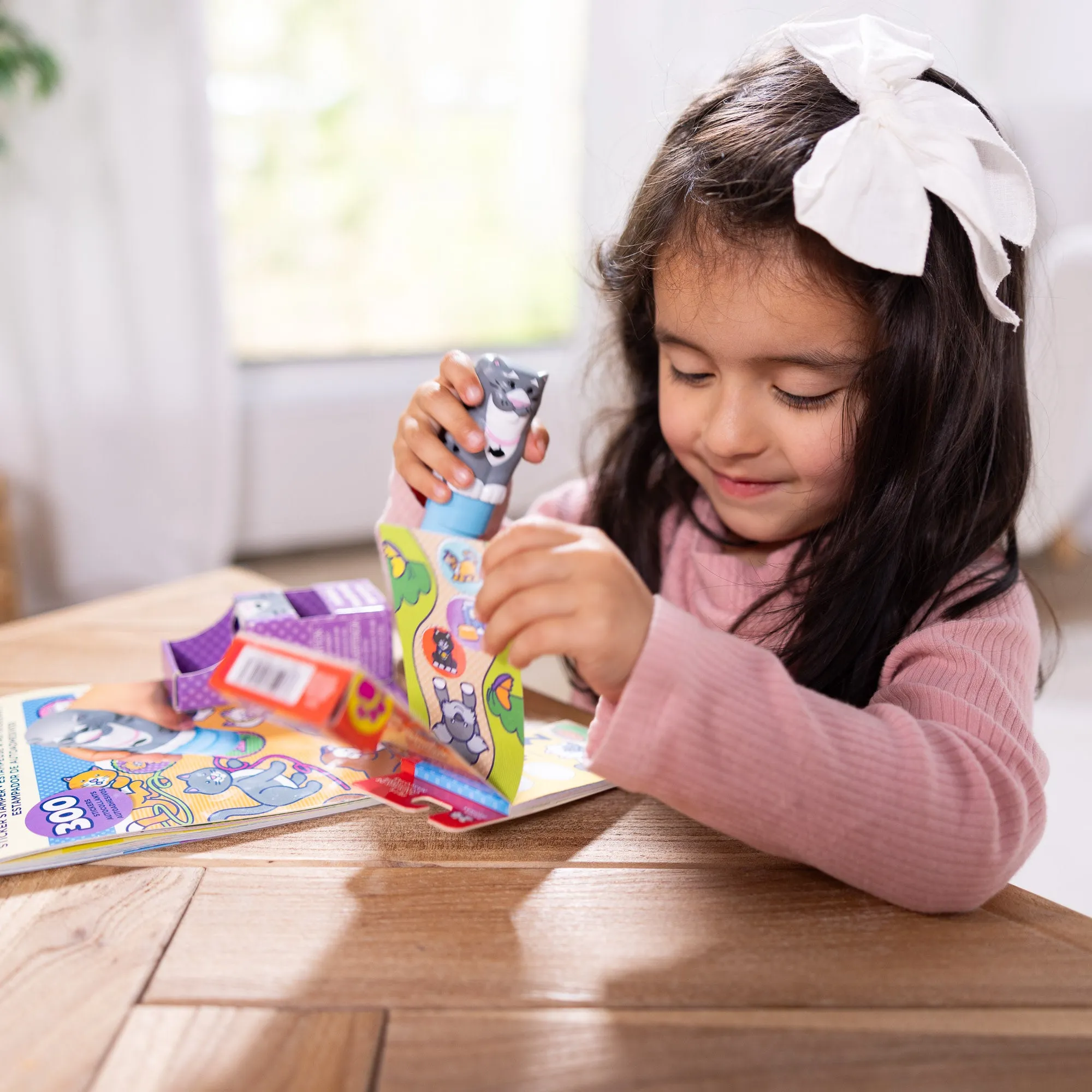 Sticker WOW!™ Cat Bundle: Activity Pad & Sticker Stamper   Mini Activity Pad and 200 Refill Stickers