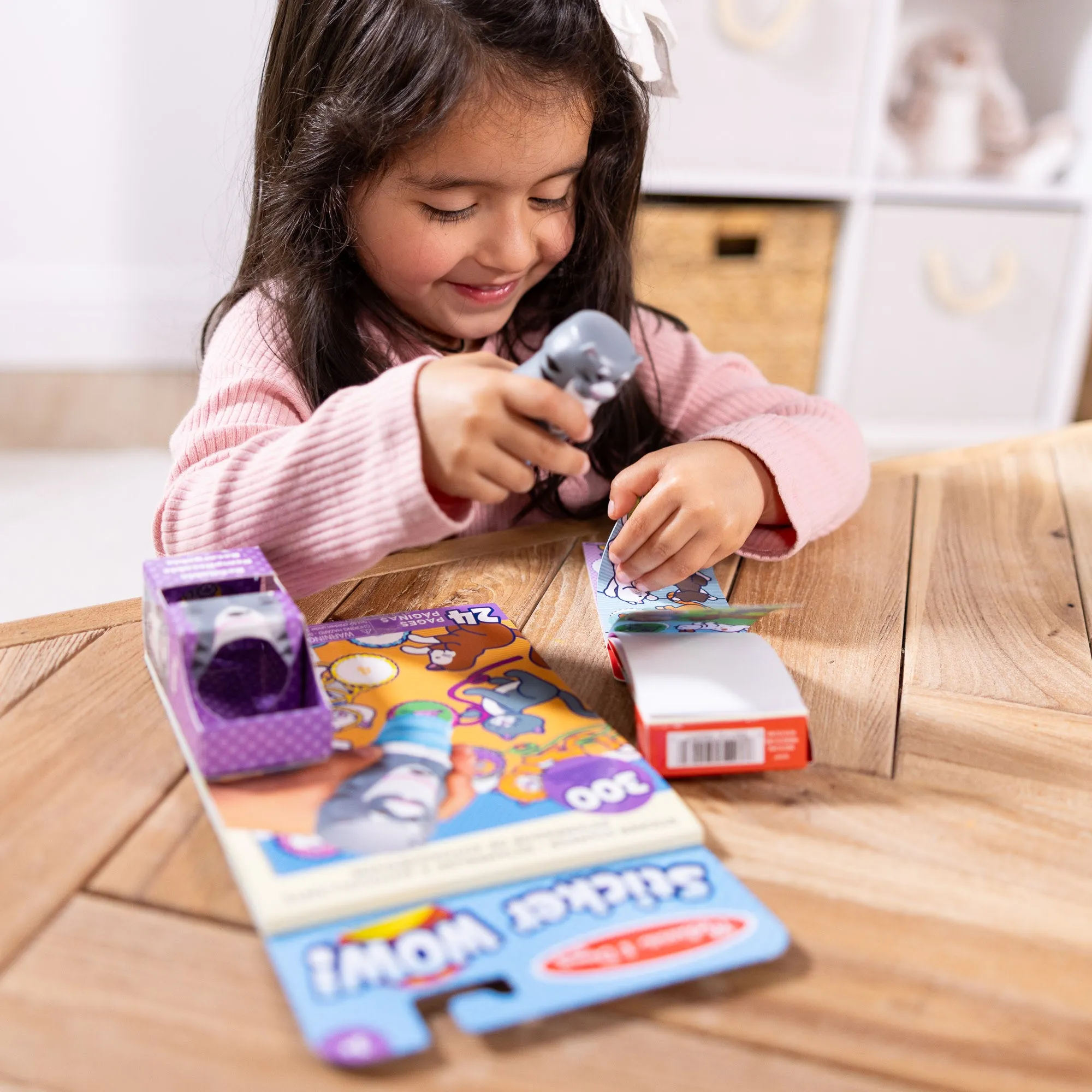 Sticker WOW!™ Cat Bundle: Activity Pad & Sticker Stamper   Mini Activity Pad and 200 Refill Stickers