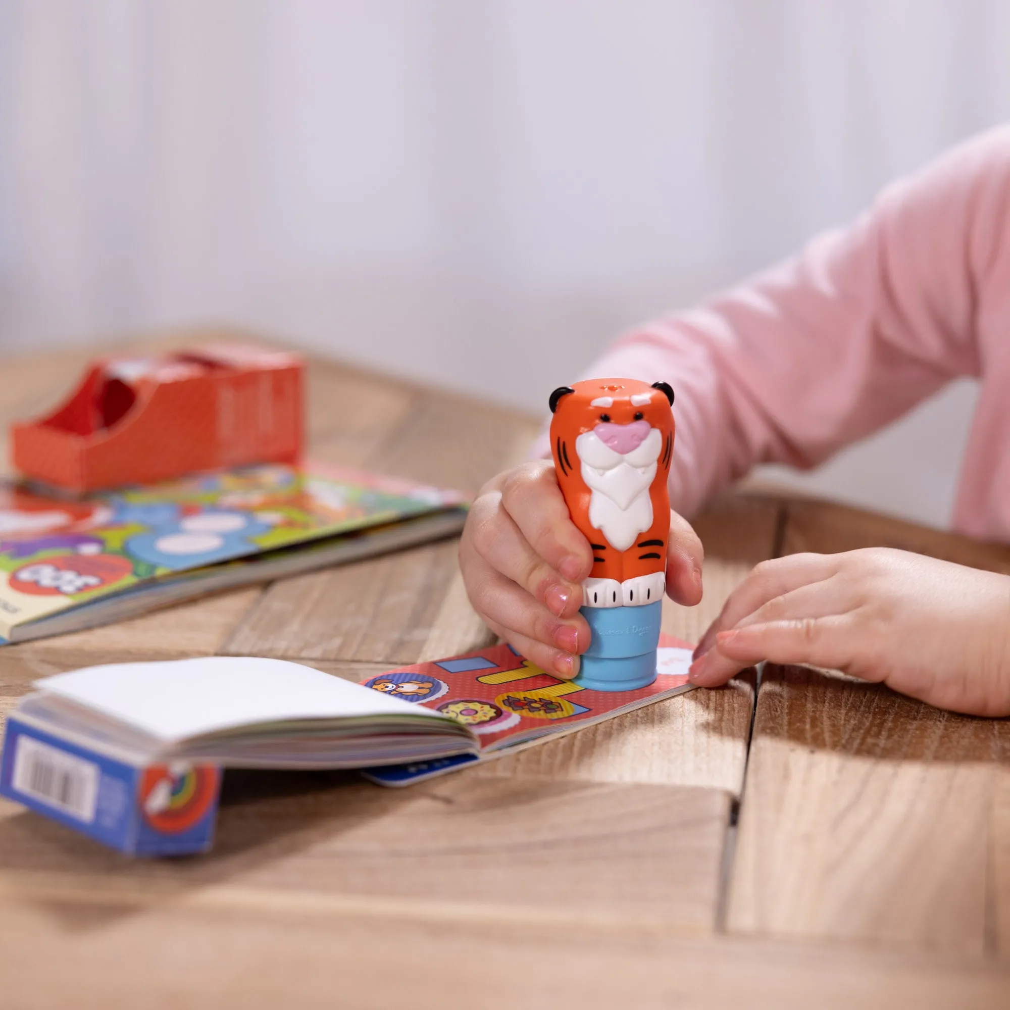 Sticker WOW!™ Tiger Bundle: Activity Pad & Sticker Stamper   Mini Activity Pad and 200 Refill Stickers