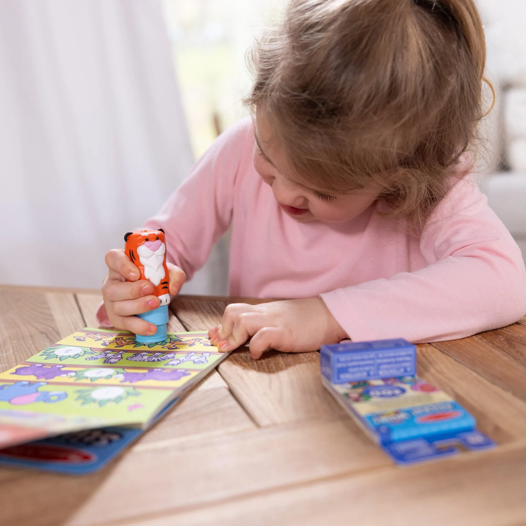 Sticker WOW!™ Tiger Bundle: Activity Pad & Sticker Stamper   Mini Activity Pad and 200 Refill Stickers