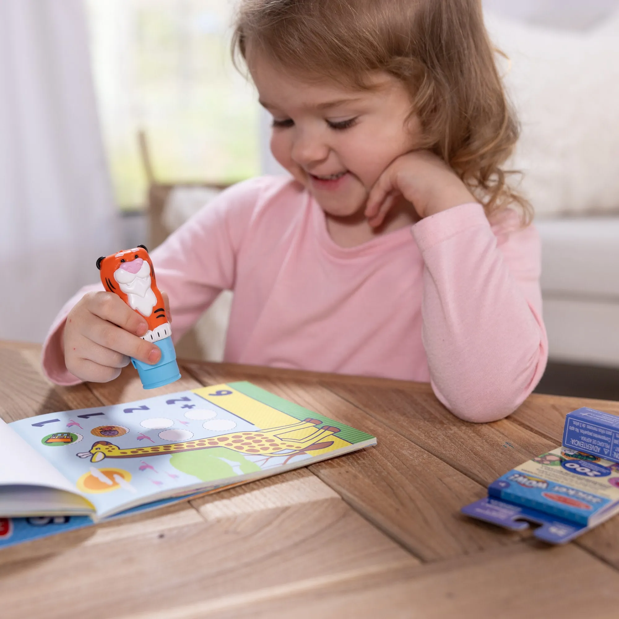 Sticker WOW!™ Tiger Bundle: Activity Pad & Sticker Stamper   Mini Activity Pad and 200 Refill Stickers