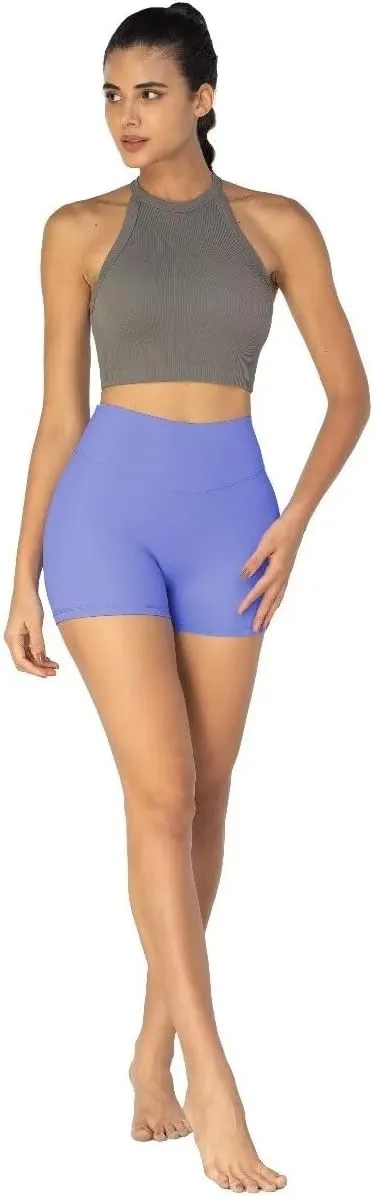 Sunzel Women's Invisible Butt Scrunch Shorts, High Waisted Biker Shorts, Gym Workout Yoga Running Shorts with Tummy Control