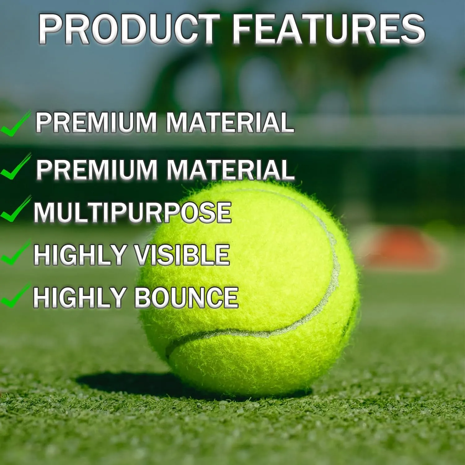 Tennis Balls, 6 Pack Training Tennis Balls,High Elasticity Practice Balls for Beginner, Playing Balls for Dogs