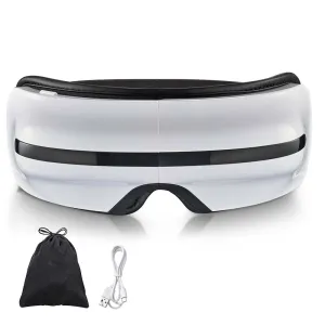 TheLAShop Eye Massager with Heat Bluetooth Speaker Rechargeable