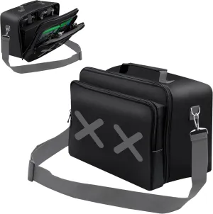 Travel Case Bag Carrying Case Game Storage Bag Protective Case for Xbox Series X Console/Controller/Cables/Multiple Pockets for Gaming Accessories