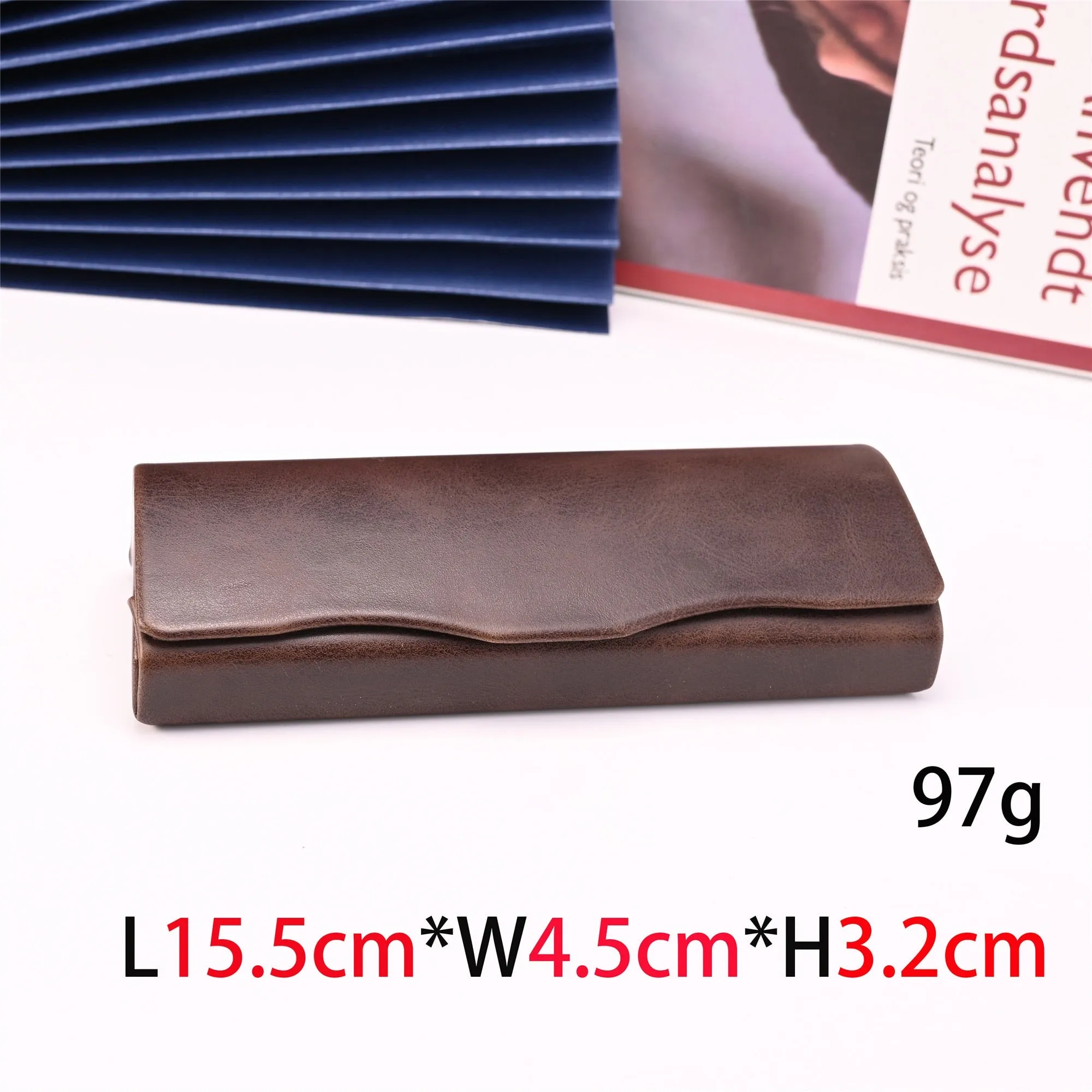 Vazrobe Unisex PU Leather Eyeglass Storage Case 22 Variants